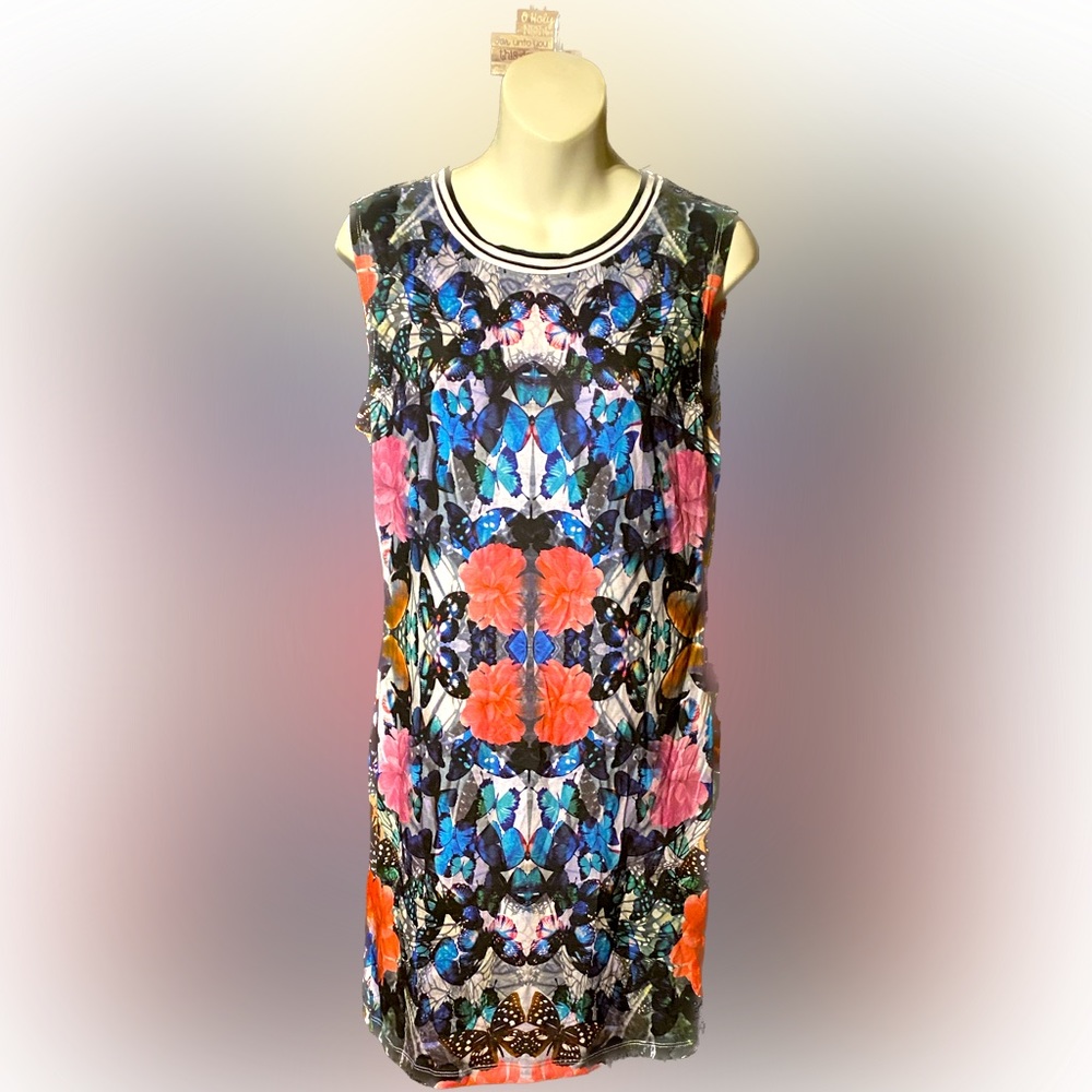 Almost Famous Butterfly Printed Sleeveless Dress